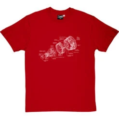 Gemini Spacecraft Diagram T-Shirt -Tshirt Store gemini diagram tshirt 2 redtshirt