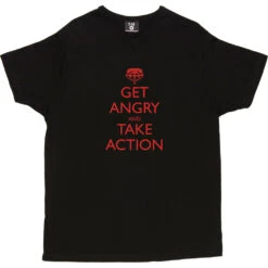 Get Angry And Take Action T-Shirt -Tshirt Store get angry and take action tshirt 5 black mens v neck tshirt