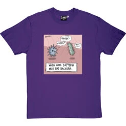 When Good Bacteria Meet Bad Bacteria T-Shirt -Tshirt Store good bacteria tshirt purpletshirt