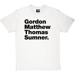 Gordon Matthew Thomas Sumner T-Shirt -Tshirt Store gordon matthew thomas sumner tshirt 1 whitetshirt