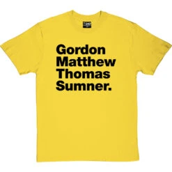 Gordon Matthew Thomas Sumner T-Shirt -Tshirt Store gordon matthew thomas sumner tshirt 1 yellowtshirt