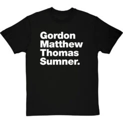 Gordon Matthew Thomas Sumner T-Shirt -Tshirt Store gordon matthew thomas sumner tshirt 2 blacktshirt