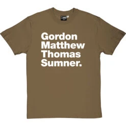 Gordon Matthew Thomas Sumner T-Shirt -Tshirt Store gordon matthew thomas sumner tshirt 2 olivetshirt