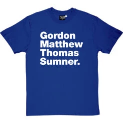 Gordon Matthew Thomas Sumner T-Shirt -Tshirt Store gordon matthew thomas sumner tshirt 2 royalbluetshirt
