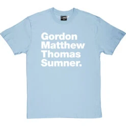 Gordon Matthew Thomas Sumner T-Shirt -Tshirt Store gordon matthew thomas sumner tshirt 2 skybluetshirt