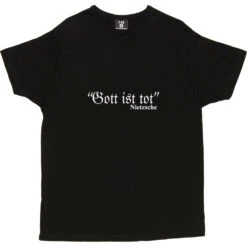 Friedrich Nietzsche Gott Ist Tot T-Shirt -Tshirt Store gottisttot 2 black mens v neck tshirt