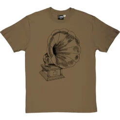 Gramophone T-Shirt -Tshirt Store gramophone tshirt 1 olivetshirt