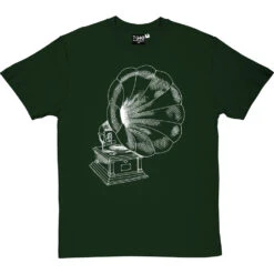 Gramophone T-Shirt -Tshirt Store gramophone tshirt 2 bottlegreentshirt