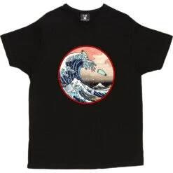 The Great Wave Off Kanagawa (Ocean Plastics) T-Shirt -Tshirt Store great wave ocean plastics tshirt black mens v neck tshirt