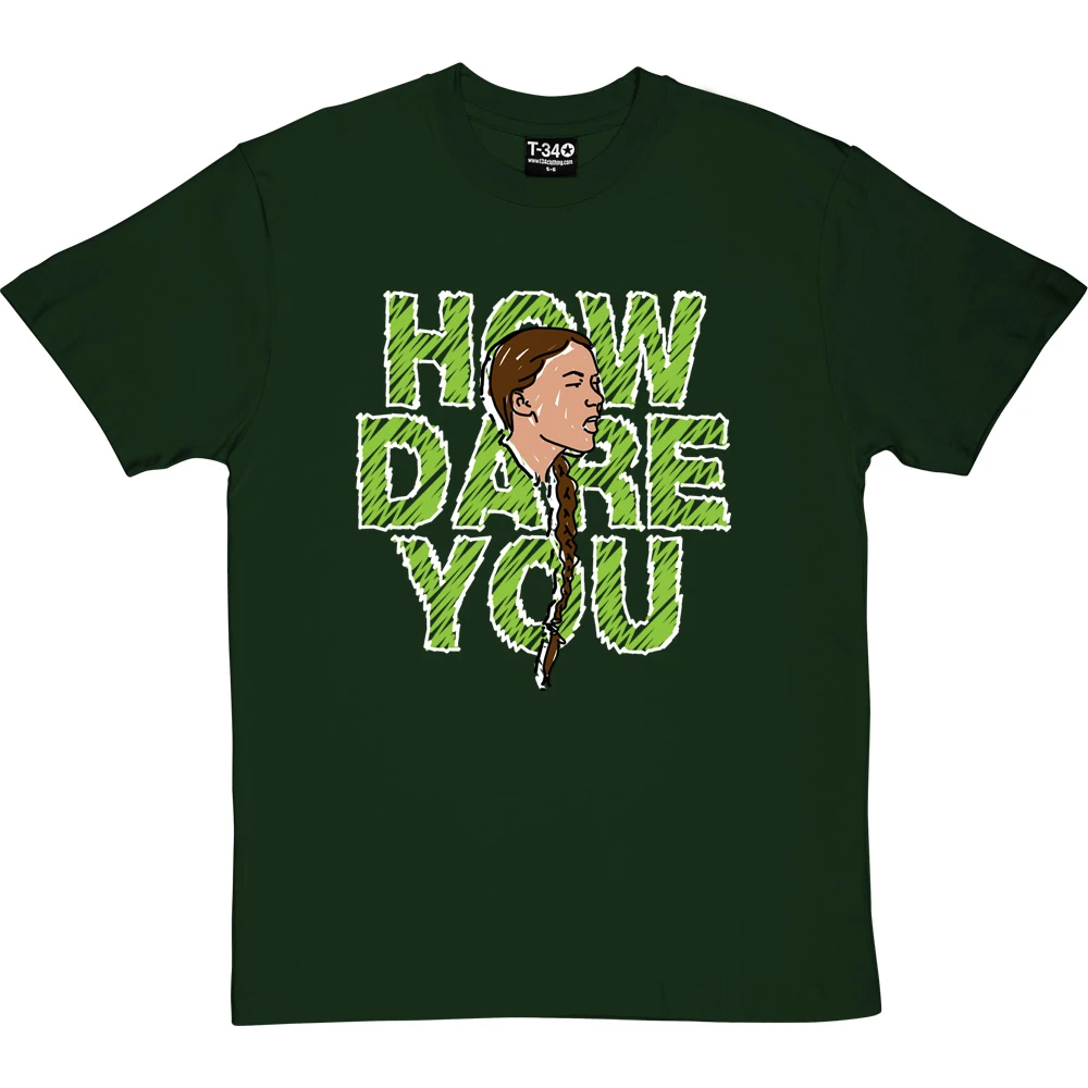 Greta Thunberg: How Dare You T-Shirt 1 Greta Thunberg: How Dare You T-Shirt