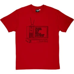 Groucho Marx "Television" Quote T-Shirt -Tshirt Store groucho marx television tshirt 1 redtshirt