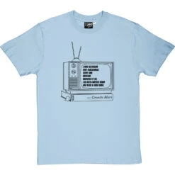 Groucho Marx "Television" Quote T-Shirt -Tshirt Store groucho marx television tshirt 1 skybluetshirt