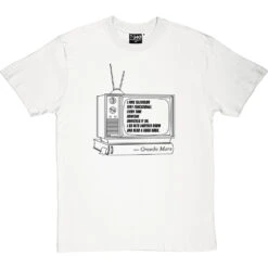 Groucho Marx "Television" Quote T-Shirt -Tshirt Store groucho marx television tshirt 1 whitetshirt