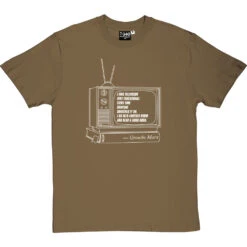 Groucho Marx "Television" Quote T-Shirt -Tshirt Store groucho marx television tshirt 2 olivetshirt