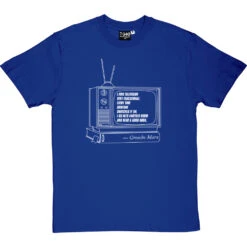 Groucho Marx "Television" Quote T-Shirt -Tshirt Store groucho marx television tshirt 2 royalbluetshirt