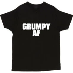 Grumpy AF T-Shirt -Tshirt Store grumpy af tshirt 2 black mens v neck tshirt