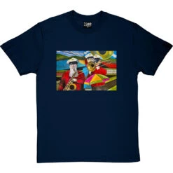 Three Musicians In Towneley Park By Hadrian Richards T-Shirt 22 Three Musicians In Towneley Park By Hadrian Richards T-Shirt -Tshirt Store hadrian musicians tshirt navybluetshirt