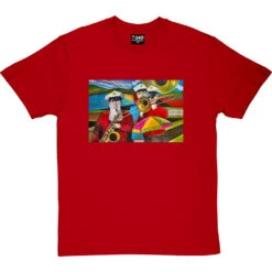 Three Musicians In Towneley Park By Hadrian Richards T-Shirt 20 Three Musicians In Towneley Park By Hadrian Richards T-Shirt -Tshirt Store hadrian musicians tshirt redtshirt