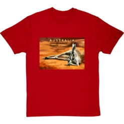 Australia By Hadrian Richards T-Shirt -Tshirt Store hadrian richards australia travel poster tshirt redtshirt