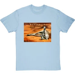 Australia By Hadrian Richards T-Shirt -Tshirt Store hadrian richards australia travel poster tshirt skybluetshirt