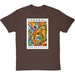 Cornwall: Land, Sea & Troika By Hadrian Richards T-Shirt -Tshirt Store hadrian richards cornwall land sea troika tshirt hazelnuttshirt