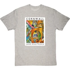 Cornwall: Land, Sea & Troika By Hadrian Richards T-Shirt -Tshirt Store hadrian richards cornwall land sea troika tshirt lightoxfordtshirt