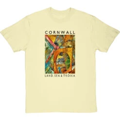 Cornwall: Land, Sea & Troika By Hadrian Richards T-Shirt -Tshirt Store hadrian richards cornwall land sea troika tshirt naturaltshirt