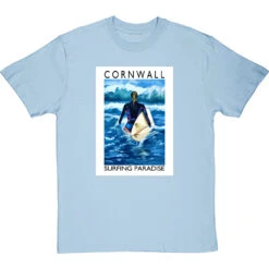 Cornwall: Surfing Paradise By Hadrian Richards T-Shirt -Tshirt Store hadrian richards cornwall surfing paradise tshirt skybluetshirt