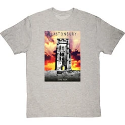 Glastonbury: The Tor By Hadrian Richards T-Shirt -Tshirt Store hadrian richards glastonbury the tor tshirt lightoxfordtshirt