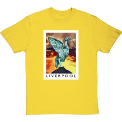 Liverpool Travel Print By Hadrian Richards T-Shirt -Tshirt Store hadrian richards liverpool travel print tshirt yellowtshirt