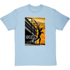 The Shearer Statue By Hadrian Richards T-Shirt 26 The Shearer Statue By Hadrian Richards T-Shirt -Tshirt Store hadrian richards newcastle shearer statue tshirt skybluetshirt