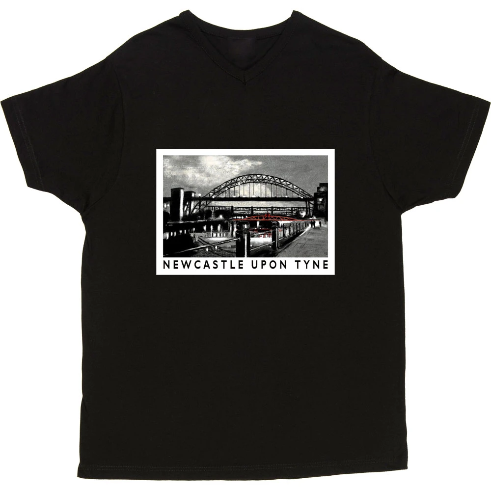 Newcastle Upon Tyne By Hadrian Richards T-Shirt 3 Newcastle Upon Tyne By Hadrian Richards T-Shirt - Image 3