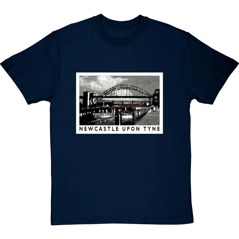 Newcastle Upon Tyne By Hadrian Richards T-Shirt 9 Newcastle Upon Tyne By Hadrian Richards T-Shirt - Image 9