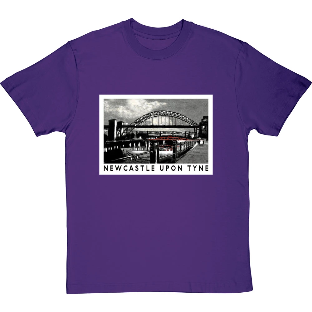 Newcastle Upon Tyne By Hadrian Richards T-Shirt 8 Newcastle Upon Tyne By Hadrian Richards T-Shirt - Image 8
