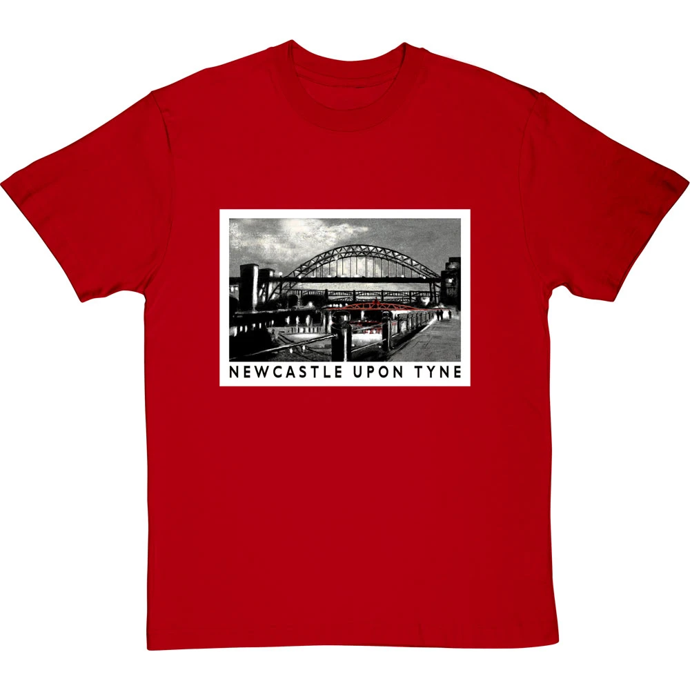 Newcastle Upon Tyne By Hadrian Richards T-Shirt 6 Newcastle Upon Tyne By Hadrian Richards T-Shirt - Image 6
