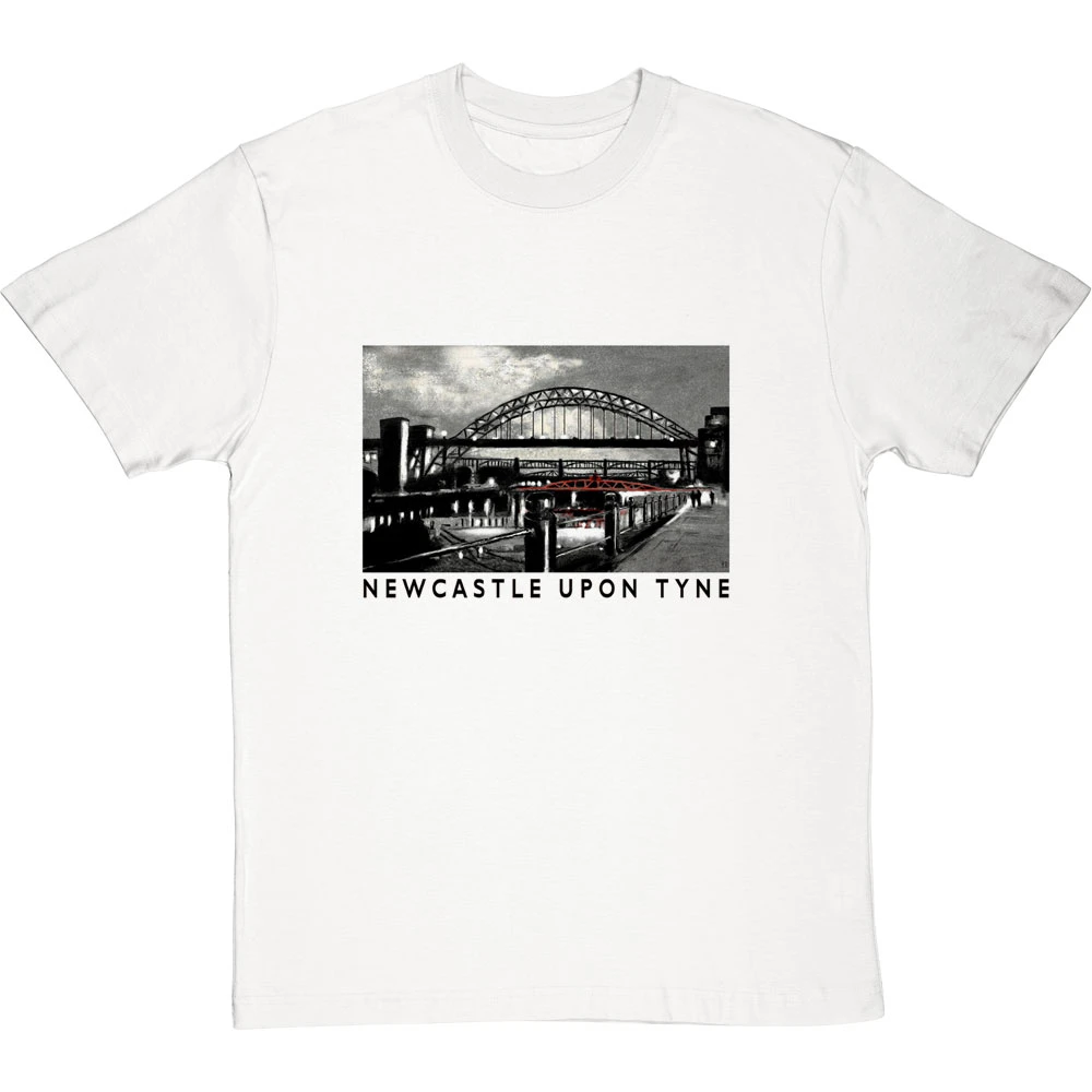 Newcastle Upon Tyne By Hadrian Richards T-Shirt 2 Newcastle Upon Tyne By Hadrian Richards T-Shirt - Image 2
