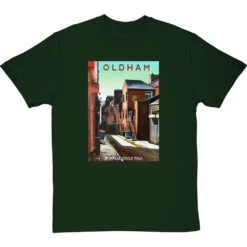 Oldham: If Walls Could Talk By Hadrian Richards T-Shirt -Tshirt Store hadrian richards oldham if walls could talk tshirt bottlegreentshirt