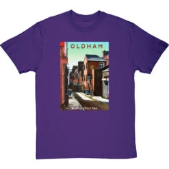 Oldham: If Walls Could Talk By Hadrian Richards T-Shirt -Tshirt Store hadrian richards oldham if walls could talk tshirt purpletshirt