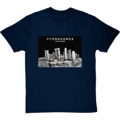 Stonehenge By Hadrian Richards T-Shirt -Tshirt Store hadrian richards stonehenge wiltshire tshirt navybluetshirt