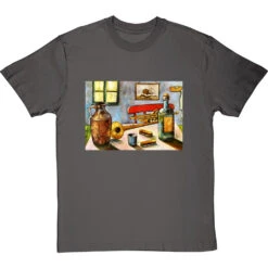 Van Gogh's Trumpet By Hadrian Richards T-Shirt -Tshirt Store hadrian richards van goghs trumpet tshirt charcoaltshirt