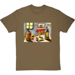 Van Gogh's Trumpet By Hadrian Richards T-Shirt -Tshirt Store hadrian richards van goghs trumpet tshirt olivetshirt