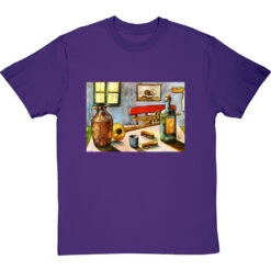 Van Gogh's Trumpet By Hadrian Richards T-Shirt -Tshirt Store hadrian richards van goghs trumpet tshirt purpletshirt
