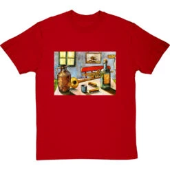 Van Gogh's Trumpet By Hadrian Richards T-Shirt -Tshirt Store hadrian richards van goghs trumpet tshirt redtshirt