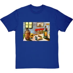 Van Gogh's Trumpet By Hadrian Richards T-Shirt -Tshirt Store hadrian richards van goghs trumpet tshirt royalbluetshirt