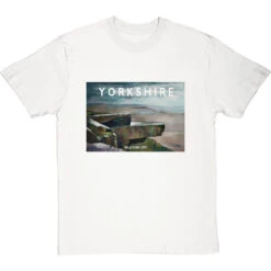 Yorkshire: Millstone Grit By Hadrian Richards T-Shirt -Tshirt Store hadrian richards yorkshire millstone grit tshirt whitetshirt