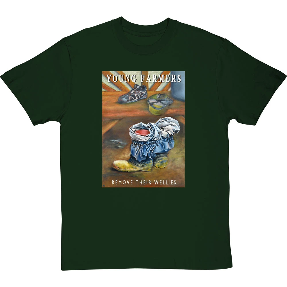 Young Farmers Remove Their Wellies By Hadrian Richards T-Shirt 7 Young Farmers Remove Their Wellies By Hadrian Richards T-Shirt - Image 7