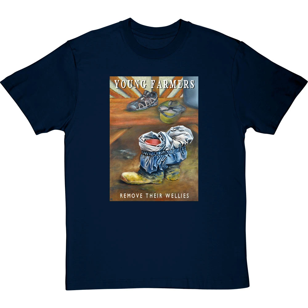 Young Farmers Remove Their Wellies By Hadrian Richards T-Shirt 9 Young Farmers Remove Their Wellies By Hadrian Richards T-Shirt - Image 9