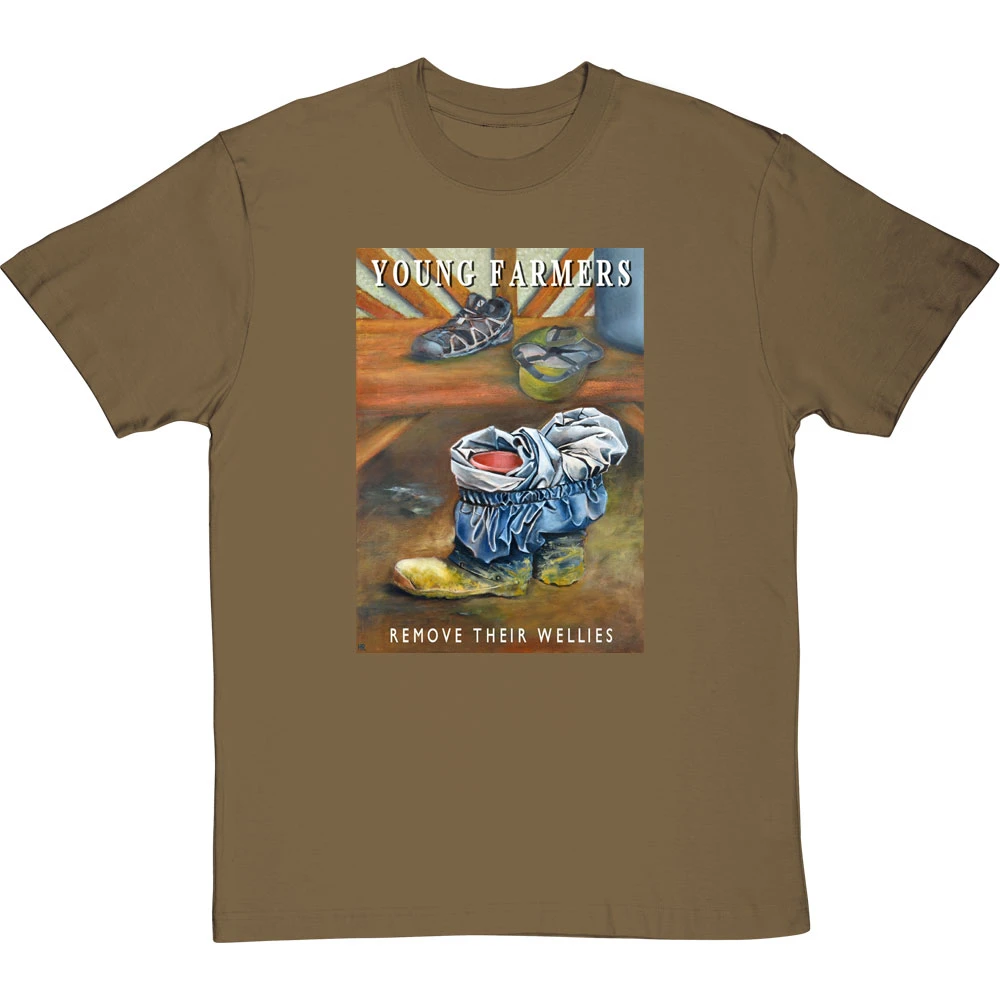 Young Farmers Remove Their Wellies By Hadrian Richards T-Shirt 11 Young Farmers Remove Their Wellies By Hadrian Richards T-Shirt - Image 11