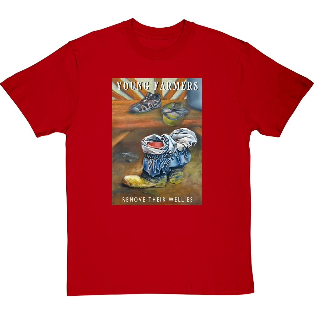 Young Farmers Remove Their Wellies By Hadrian Richards T-Shirt 6 Young Farmers Remove Their Wellies By Hadrian Richards T-Shirt - Image 6