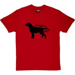 Happiness Is Dog Shaped T-Shirt -Tshirt Store happiness dog tshirt 1 redtshirt